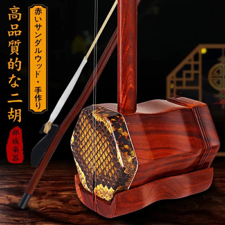 希少高級品　名師堂 二胡 紅木 弦楽器 ケース付き 中国楽器 老紅木二胡＃14 - 二胡の通販、卸販売なら|中国楽器専門店【龍